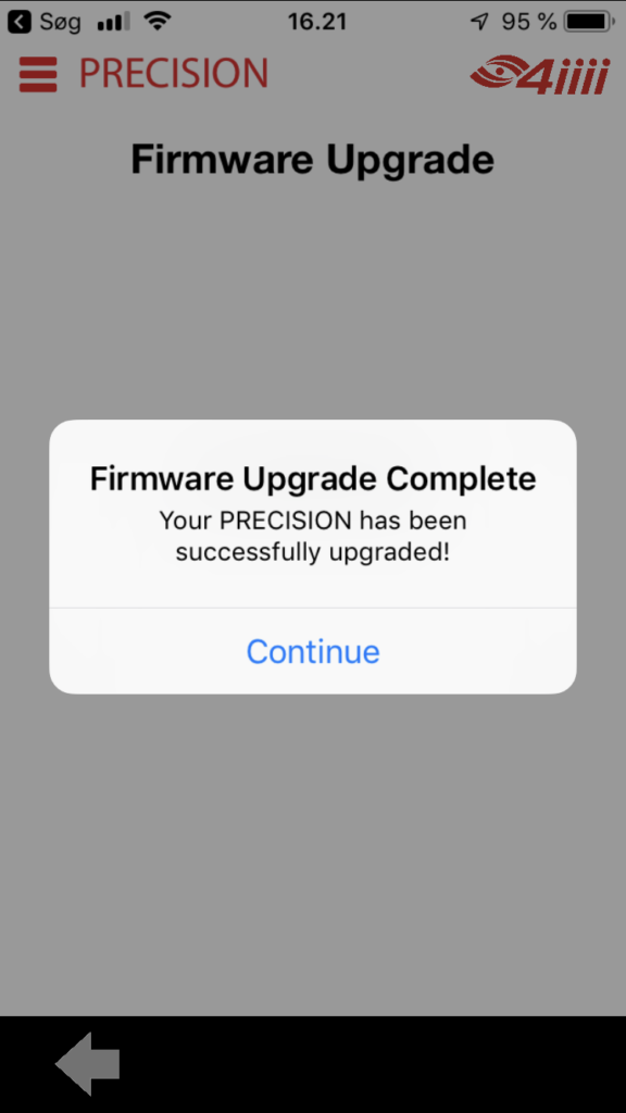 4iiii app firmware opdateret